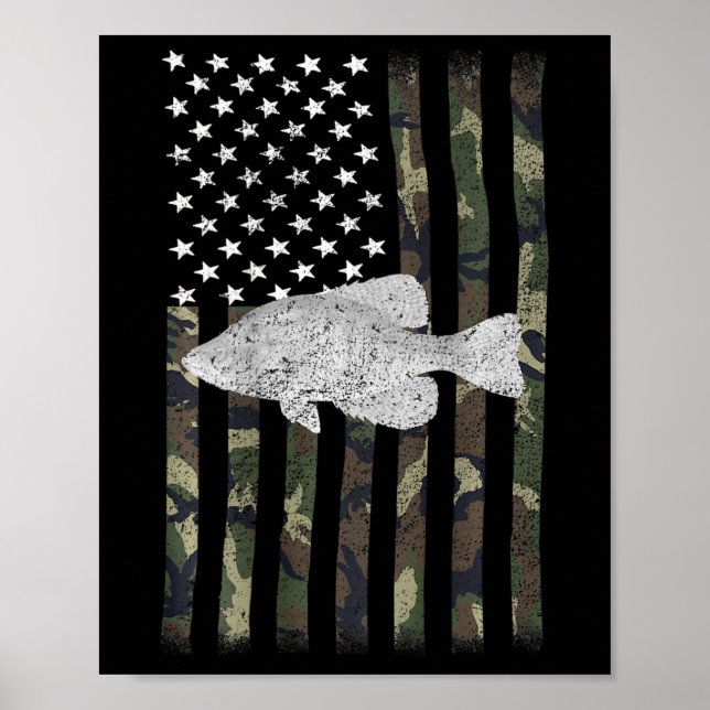 Krappfiske Kamouflageflagga (på baksidan)  Poster (Framsidan)