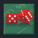 Kraps Bord med Las Vegas Dice Magnet<br><div class="desc">~ Den här kvadratiska magneten är också tillgänglig i rund form. Rundknappar finns i flera storleka alternativ. ~~~~~ Här på *Las Vegas Icons* Store hittar du design som innehåller några av de mest populära siktarna i Las Vegas, inklusive Las Vegas Välkomstskylt, simulerad Poker chip, Dice och craps bord. Klicka på...</div>