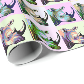 Krasch av Rhinospopkonst Presentpapper