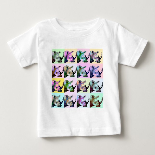 Krasch av Rhinospopkonst Tee Shirt (Framsida)