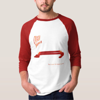 Krasch till och med drag av t-shirt