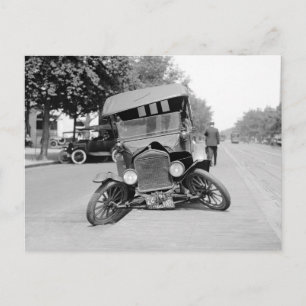 Kraschad veteranbil, 1922 vykort