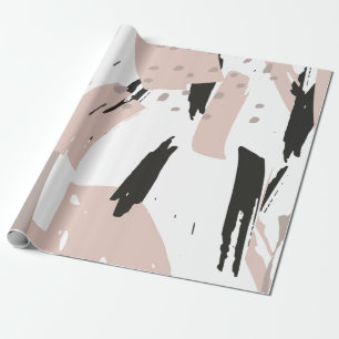 kraschade, moderna Abstrakt-penseldrag Presentpapper