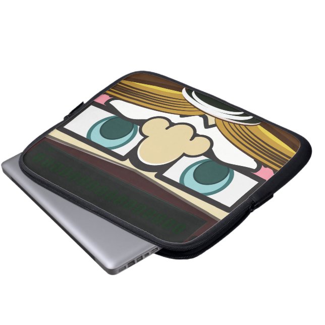 Kraschade Världskrig Fighter Aircraft Laptop Sleeve (Framre botten)