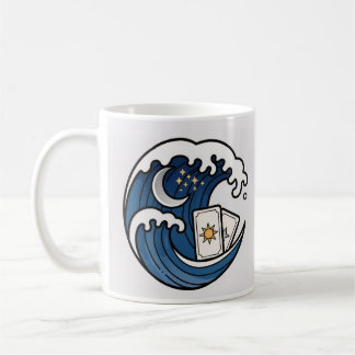 Kraschande vågor & Tarotkort Kaffemugg