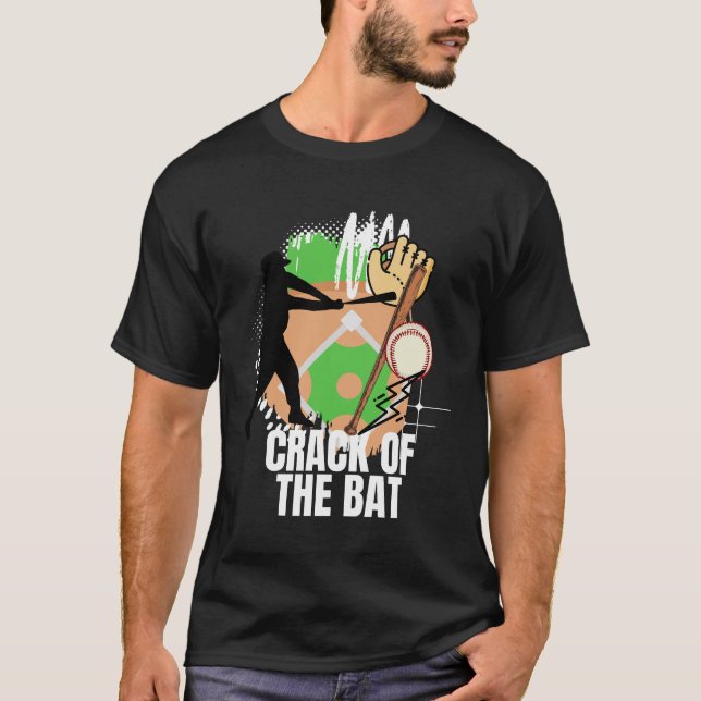 Kraschen Fladdermus - Baseball T Shirt (Framsida)
