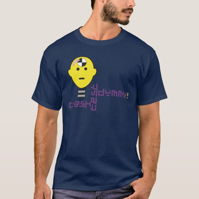 Kraschen testar attrapp! t-shirt (Framsida)
