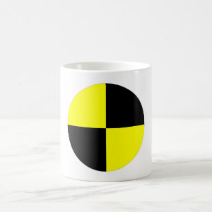 kraschen testar attrapper som symbolet kaffemugg