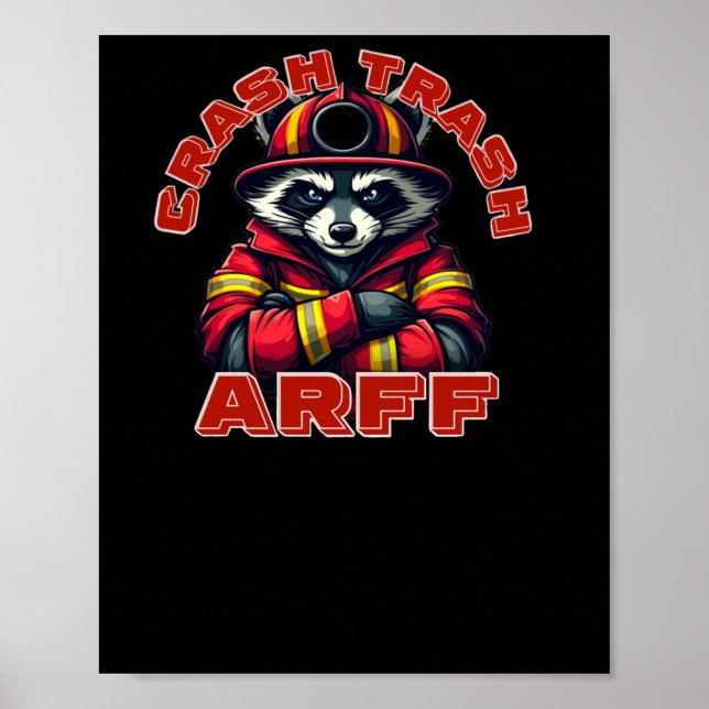 Kraschskräp. Flygplansräddningsbrandmän (arff) S Poster (Framsidan)