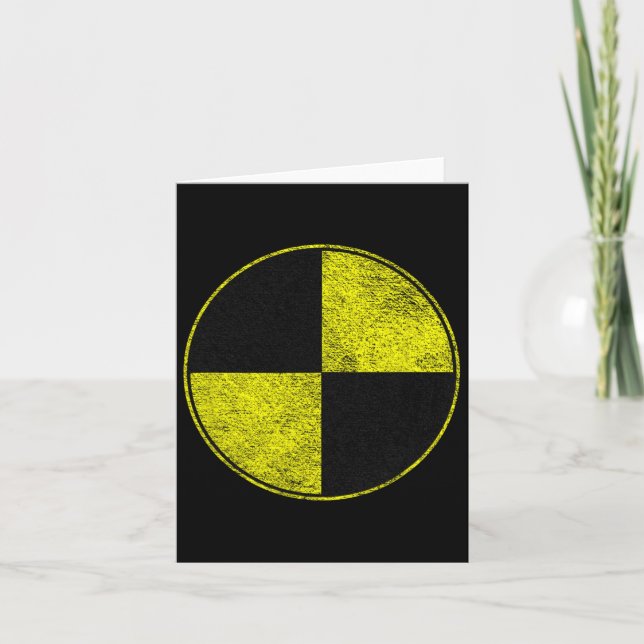 Kraschtestdocka Kostym Låt mig vara en kraschtest  Kort (Framsida)