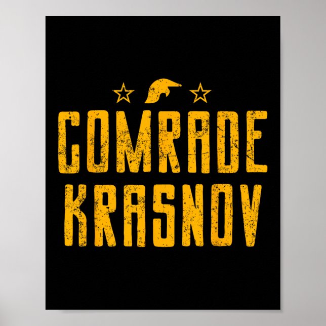 Krasnov Ussr Agent 1987 Poster (Framsidan)