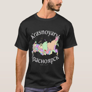Krasnoyarsk Ryssland karta Tee