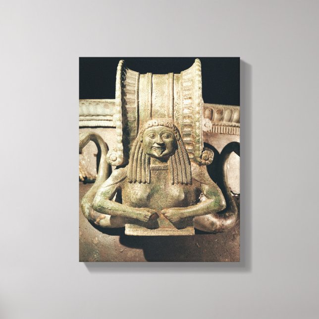 Krater, detaljer i handtaget canvastryck (Framsida)