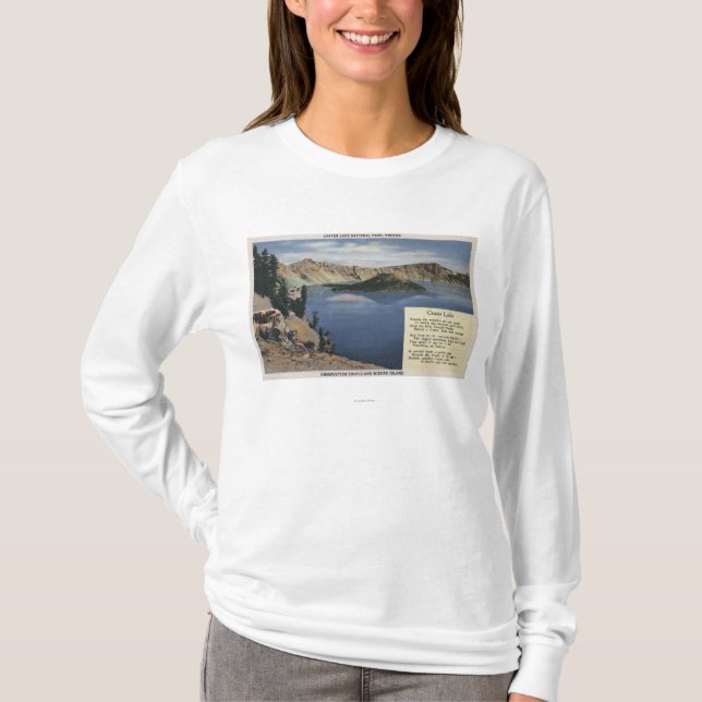 Krater sjö, Oregon - observation T Shirt (Framsida)