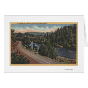 Krater sjö, Oregon - Upperskälm Hälsningskort