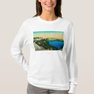 Krater sjöloge som förbiser sjön tee shirt
