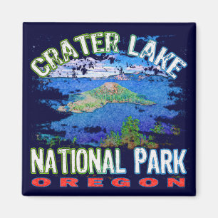 Krater sjönationalpark Oregon Magnet