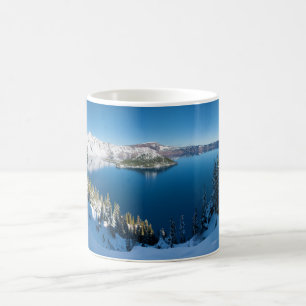 Krater södra central Oregon för sjö i vinter Kaffemugg