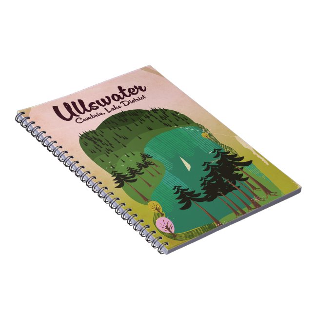 Kratersjö Kanada Resaaffisch Anteckningsbok (Högra Sidan)