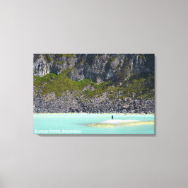 Kratervy Landskapsresefotografering Indonesien Canvastryck