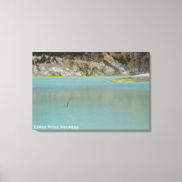 Kratervy Landskapsresefotografering Indonesien Canvastryck