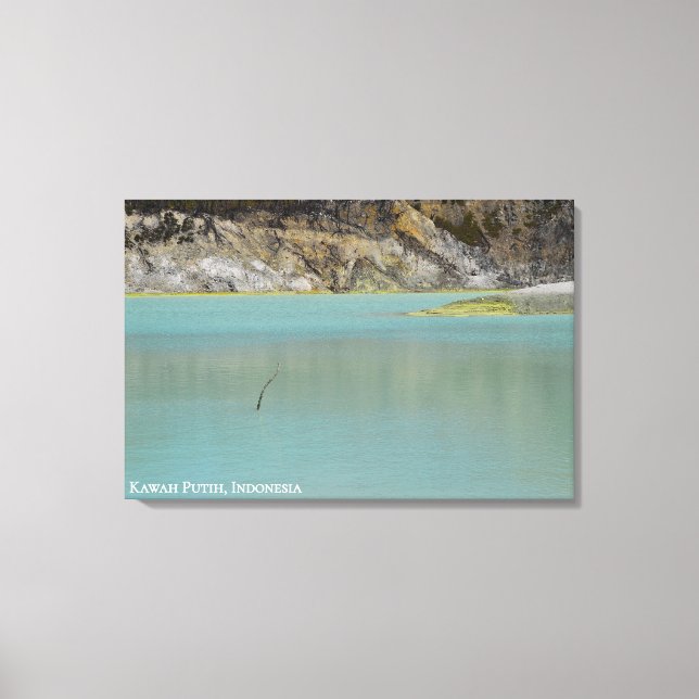 Kratervy Landskapsresefotografering Indonesien Canvastryck (Framsida)