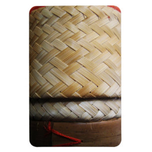 Kratip Thai Lao Isan Bamboo Ris Basket Magnet
