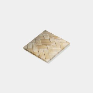 Kratip Thai Lao Isan Bamboo Ris Basket Post-it Block