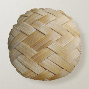 Kratip Thai Lao Isan Bamboo Ris Basket Rund Kudde