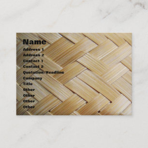 Kratip Thai Lao Isan Bamboo Ris Basket Visitkort