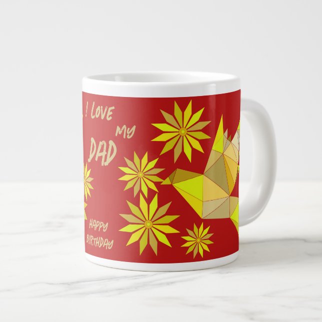 KRATIV FÅGELMUGGE FÖR PRESENT FADER JUMBO MUGG (Framsida höger)