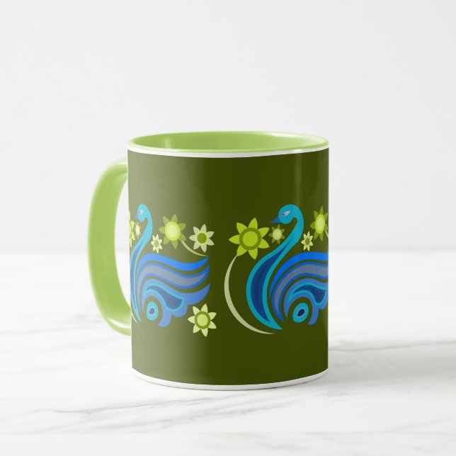 KRATIV FÅGELMUGGE FÖR PRESENT MUGG (Framsida vänster)