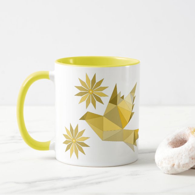 KRATIV FÅGELMUGGE FÖR PRESENT MUGG (Med munk)