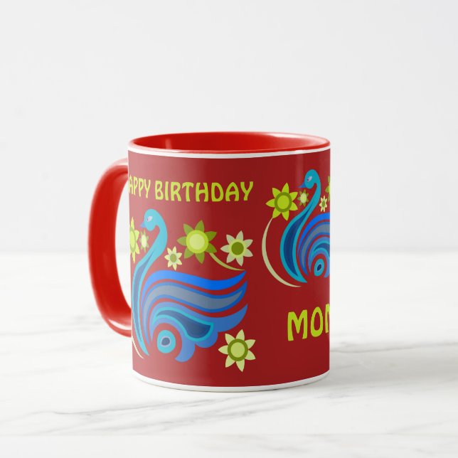 KRATIV FÅGELMUGGE FÖR PRESENT MUGG (Framsida vänster)