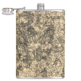 Kratser på repor på en lätt fläckig khaki fickplunta