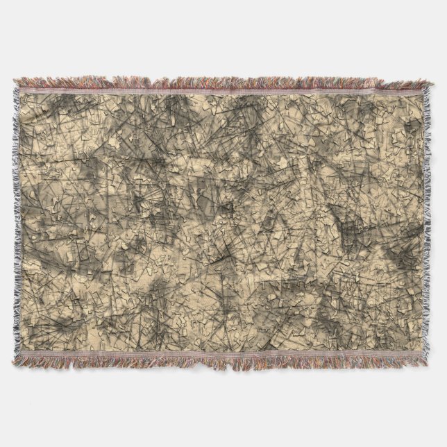 Kratser på repor på en lätt fläckig khaki filt (Framsidan)