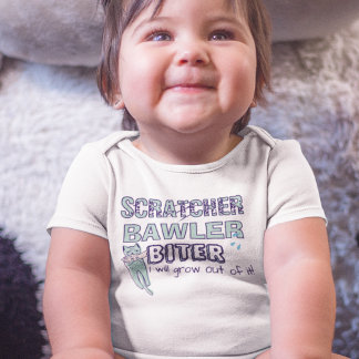 Kratzande Skrikande Bitande Baby Med Katt & Tårar T Shirt