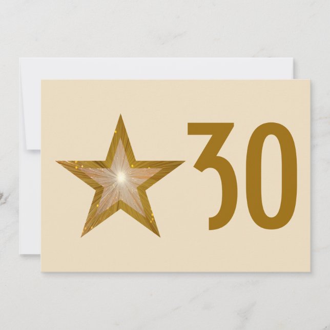 Kräv från Guld Star "Åldersår" Inbjudningar (Framsida)