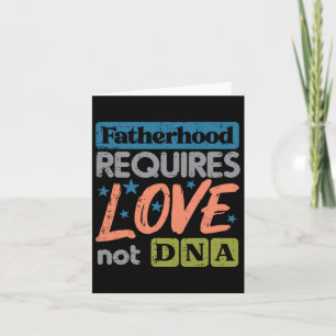 Kräv Kärlek inte Dna Fars dag Stepdad Step Pappa Kort