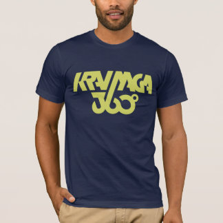Krav Maga 360 - mörk - blått/gult Tee Shirt