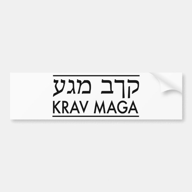 Krav Maga Bildekal (Framsidan)