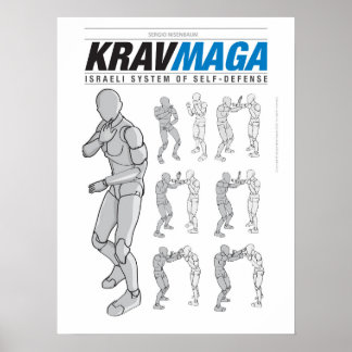 Krav Maga Defesas para Fora Poster