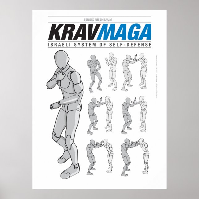 Krav Maga Defesas para Fora Poster (Framsidan)