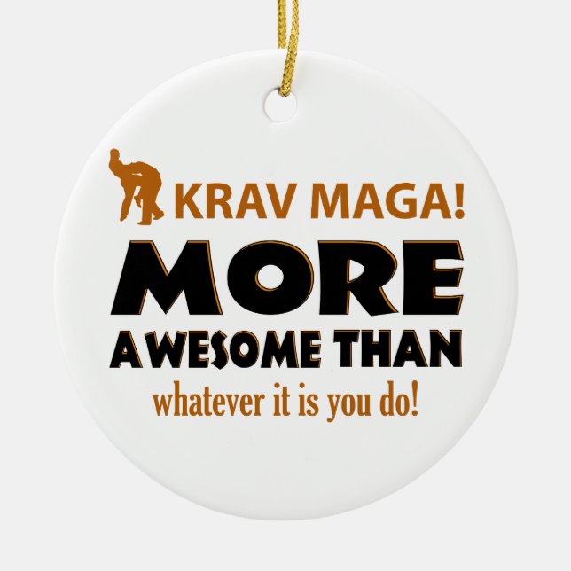 KRAV MAGA! DESIGN JULGRANSPRYDNAD KERAMIK (Framsidan)