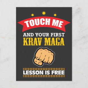 Krav Maga Gift Idea - Funny Martial Arts Shirt Vykort