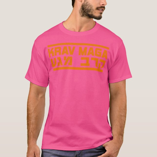 Krav Maga israeliskt kombattsystem Idf Hebrew Tee (Framsida)