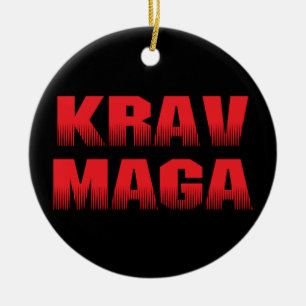 Krav Maga Julgransprydnad Keramik