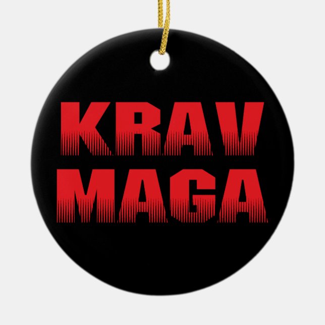 Krav Maga Julgransprydnad Keramik (Framsidan)