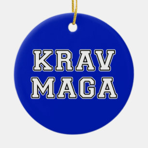 Krav Maga Julgransprydnad Keramik