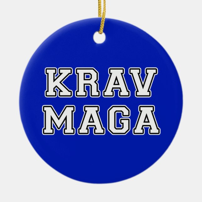 Krav Maga Julgransprydnad Keramik (Framsidan)
